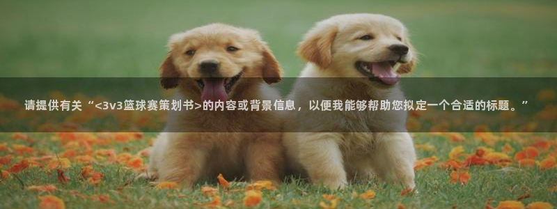 请提供有关“<3v3篮球赛策划书>的内容或背景信息，以便我能